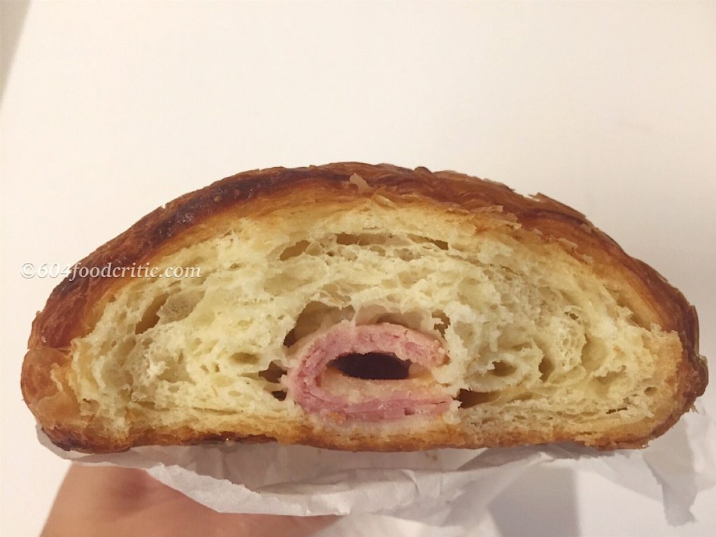 Daily Delicious, Ham and Cheese Croissant Interior