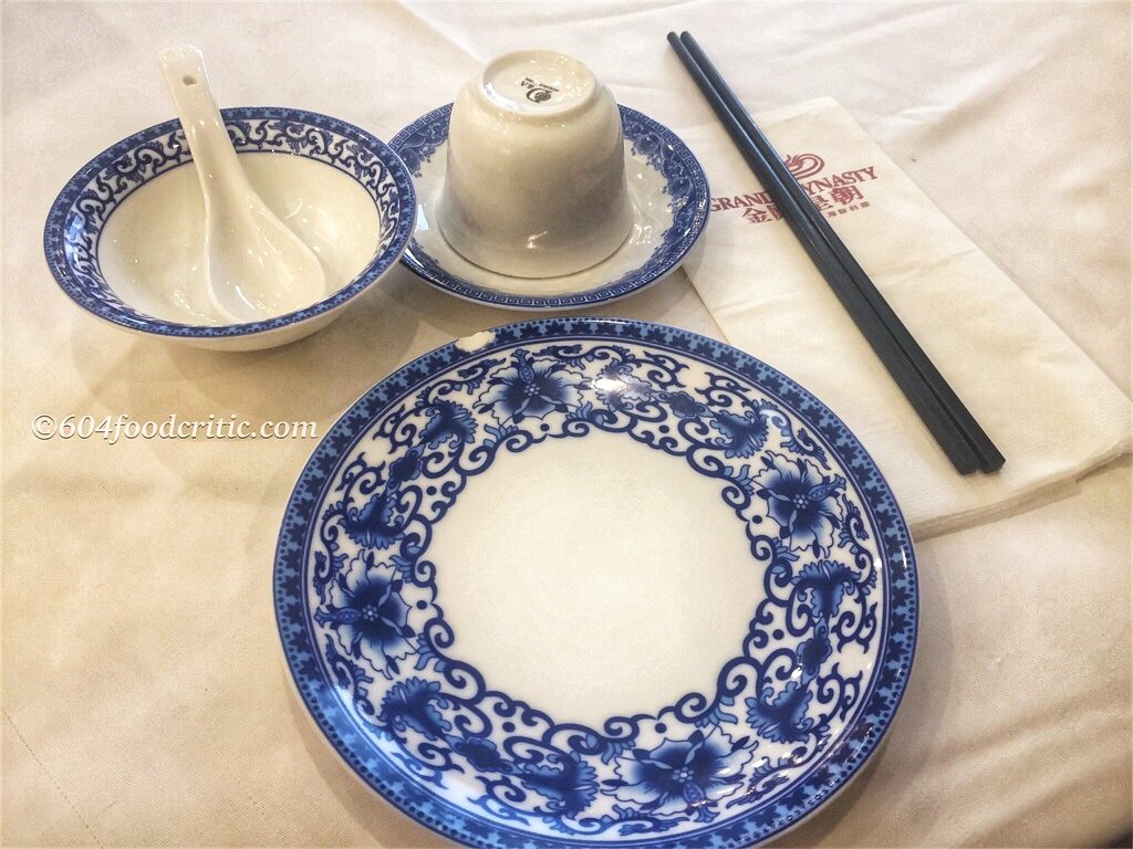 Grand Dynasty Seafood Restaurant Tableware