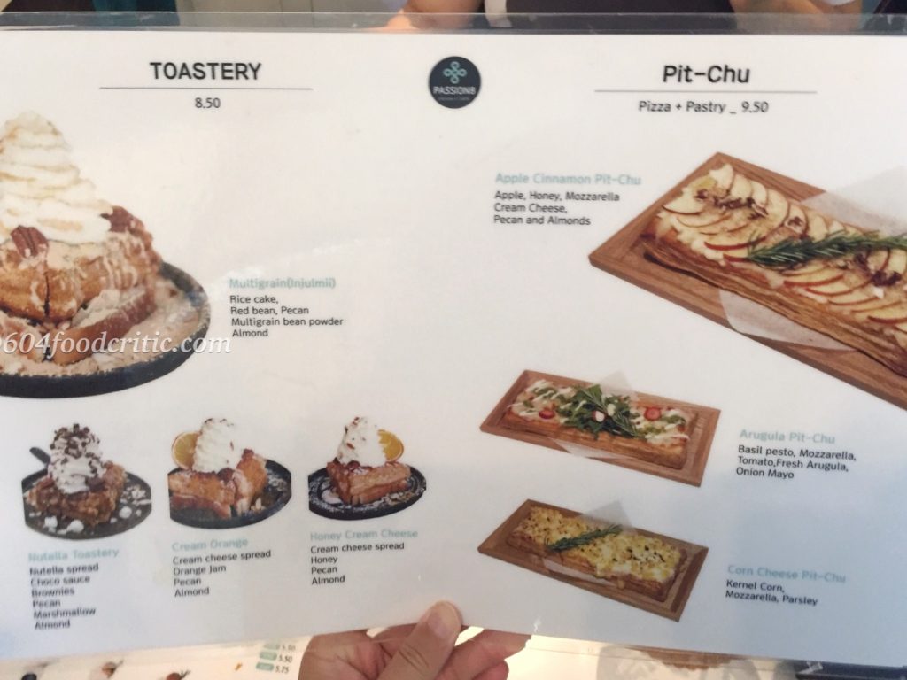 Passion8 Dessert Cafe Menu 2