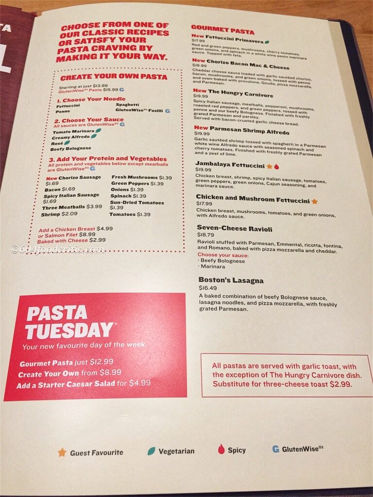 Boston Pizza Grandview Highway Menu 07