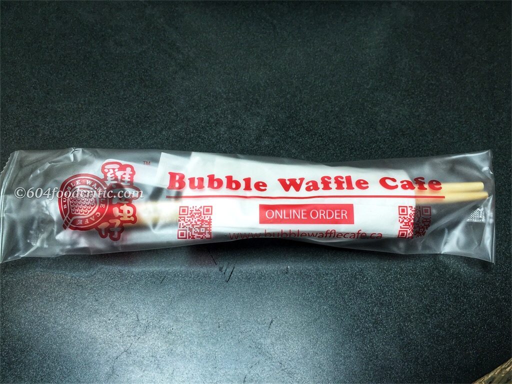 Bubble Waffle Cafe Pre-Packaged Utensil