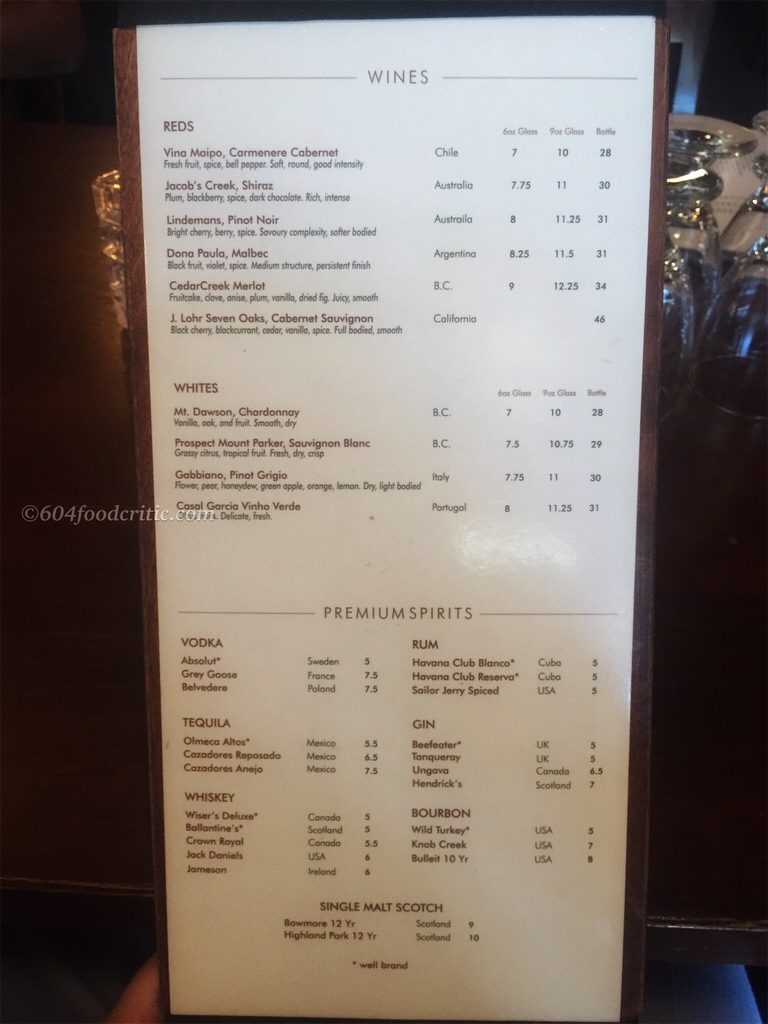 Martini's Restaurant Menu 2