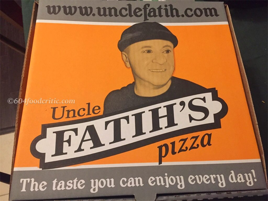 Uncle Fatih's Pizza box