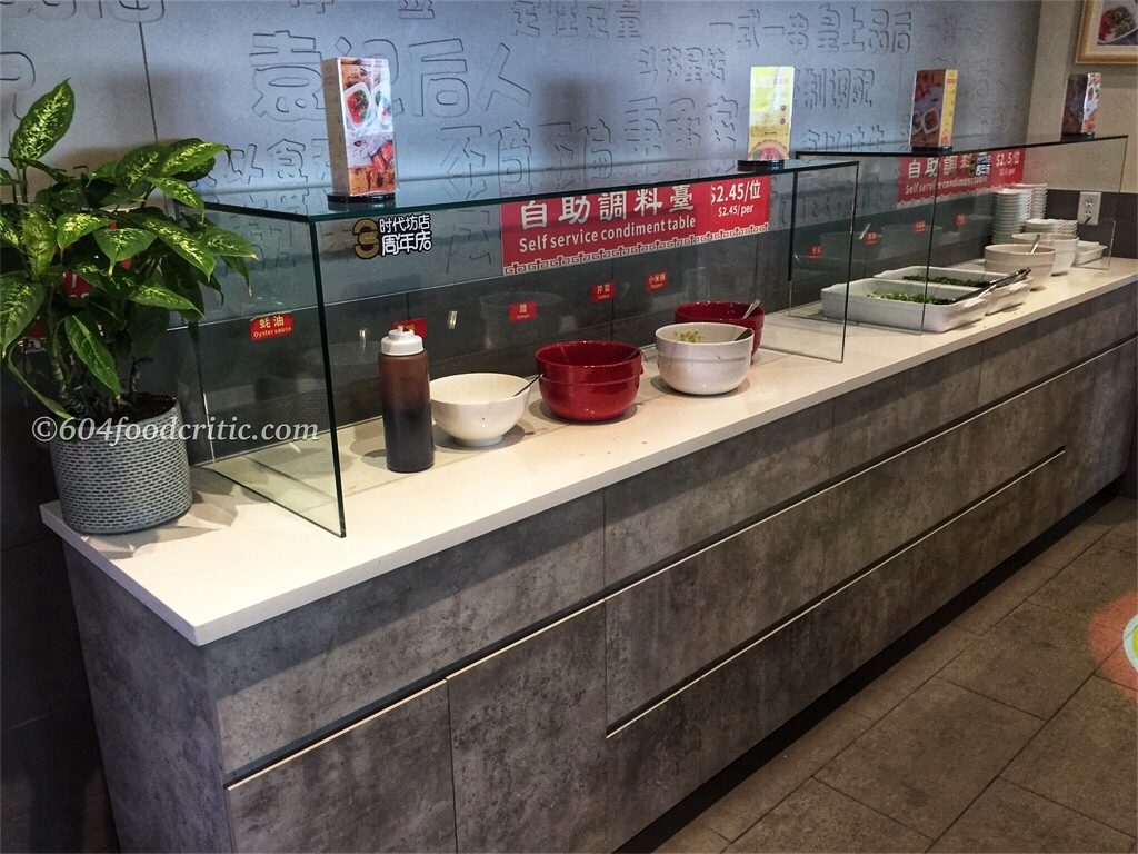 Yuan's Hot Pot Skewers Self Serve Condiment Table