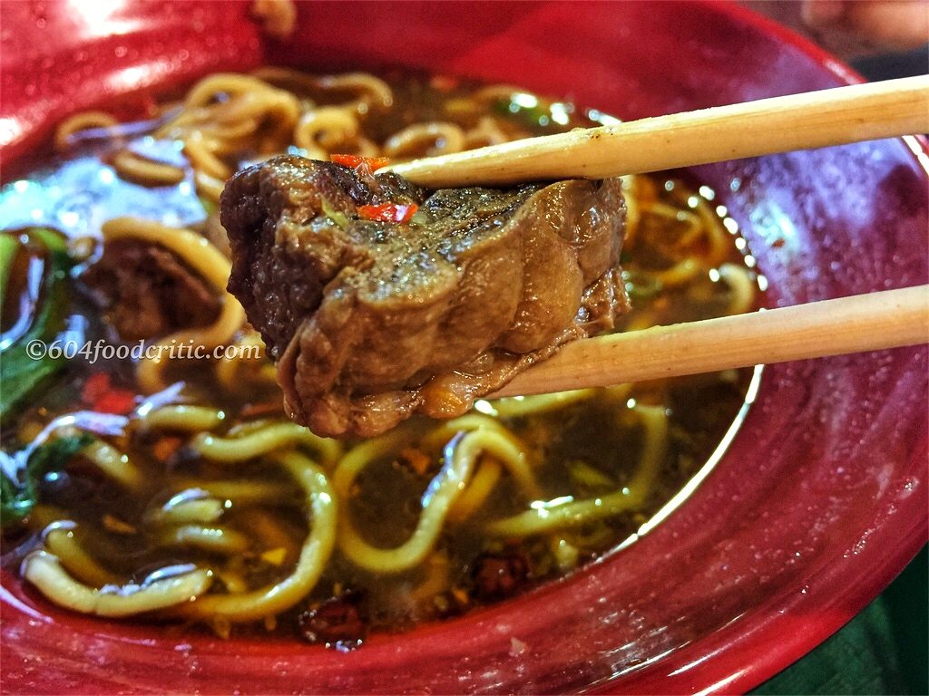 Chef Liu Kitchen Taiwanese beef noodle in Richmond Beef Chunk