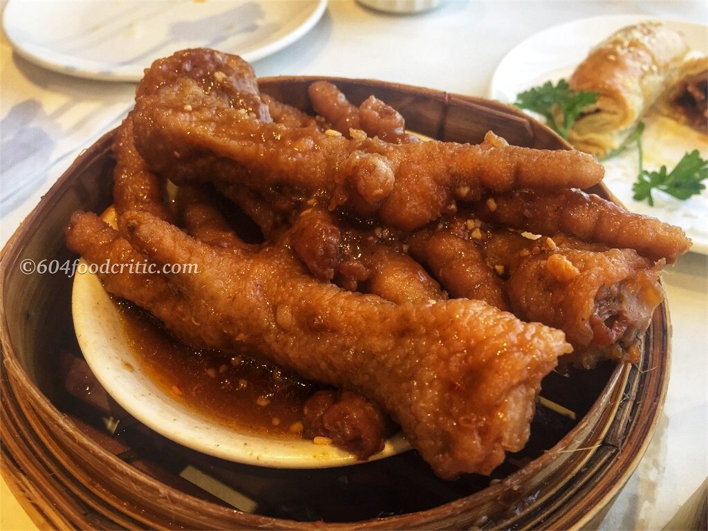 Dim Sum at Lee Garden Seafood Restaurant in Burnaby Steamed Chicken Feet in house special sauce