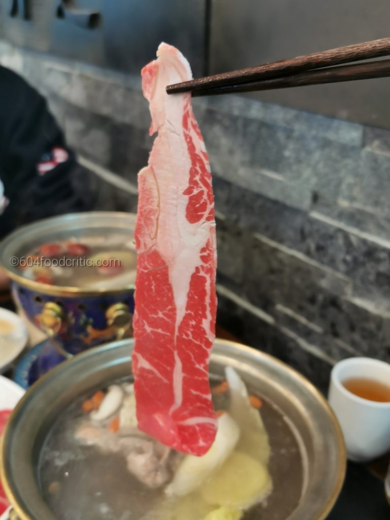 Beijing Hotpot in Richmond Dropping the meat