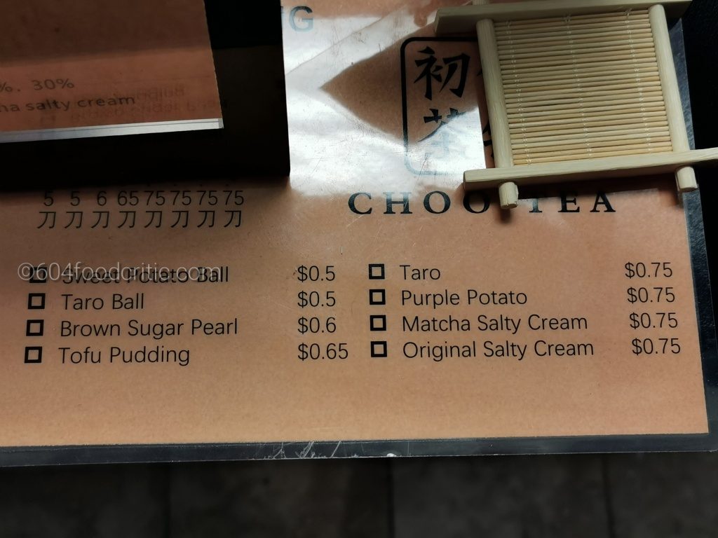 Choo Tea Chinese Bubble Tea Franchise Add-on