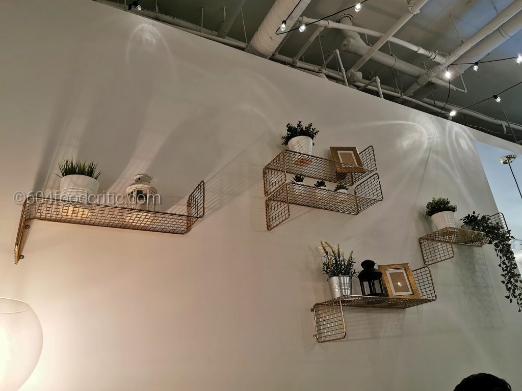 Snow Angel Cafe wall shelves