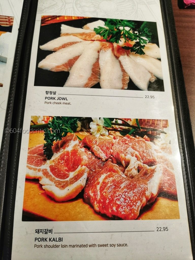 Sooda Korean BBQ in Burnaby Menu 9