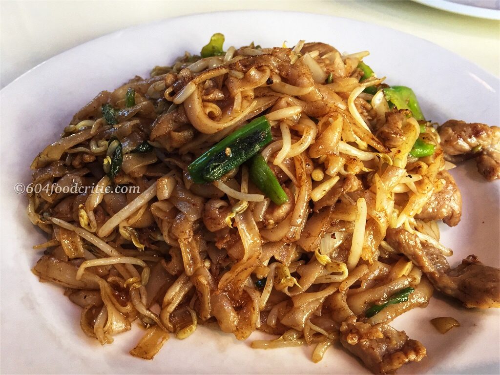 iCafe Cantonese Restaurant in Vancouver Stir Fried Satay Pork Flat Noodle