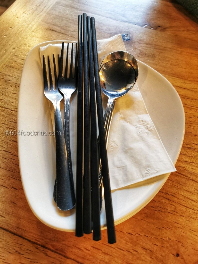 Green and Oak Malaysian Restaurant utensil