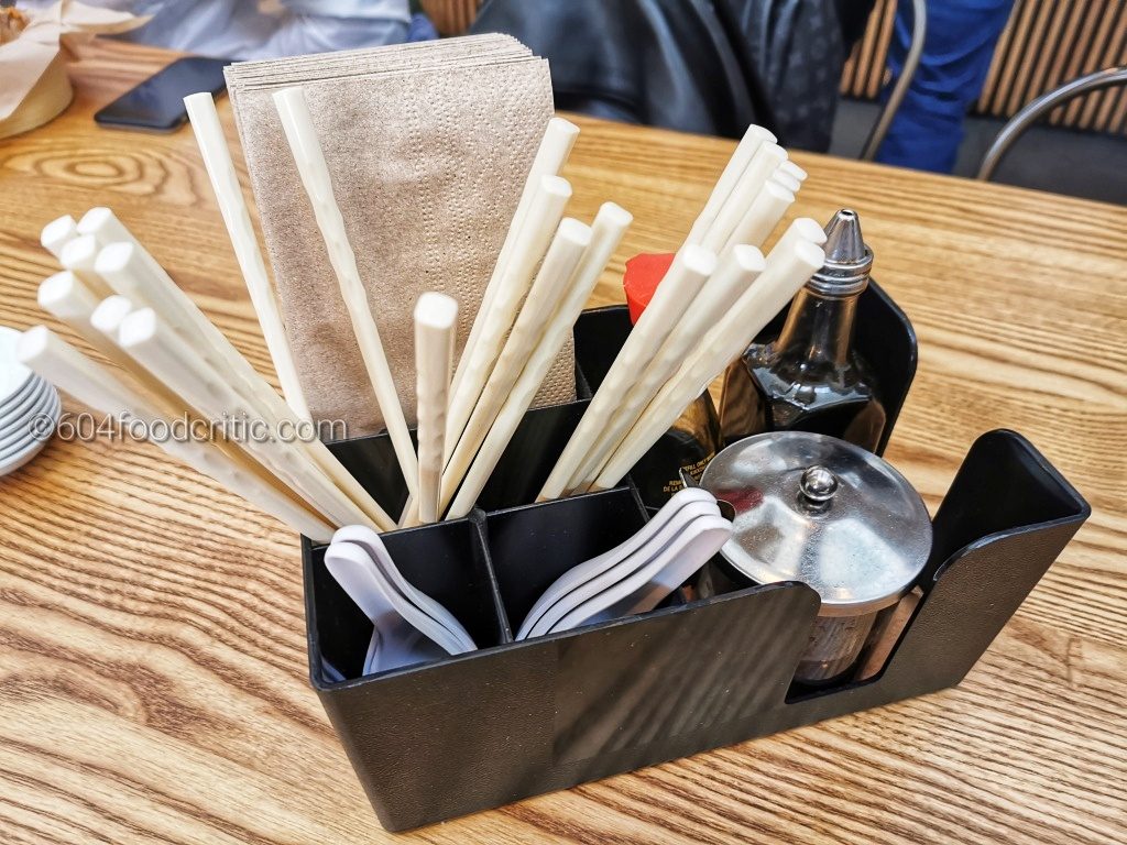 Heritage Asian Eatery utensil station