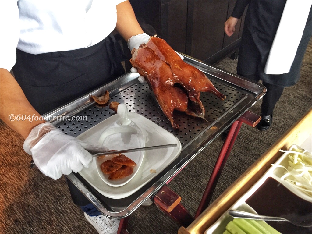 Chang An Restaurant Best Chinese fine dining in Vancouver Chang'an Roasted Duck Table Service