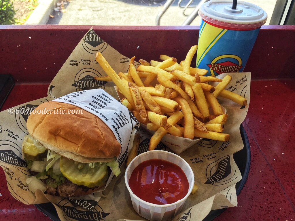 Fatburger US fast food restaurant franchise in Vancouver Fatburger Combo