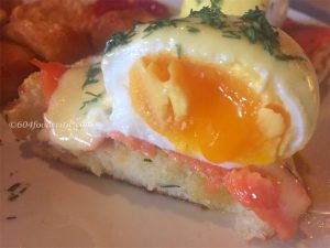 Ham & Eggman's West Coast Benidict medium poached egg