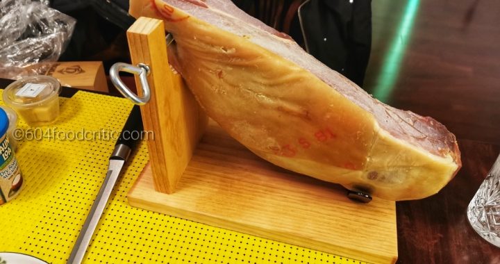 Noel Deboned Serrano Ham Wooden ham stand