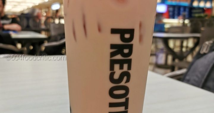 Presotea Bubble Tea Stand in Oakridge Food Court Milk Tea Triple Combo