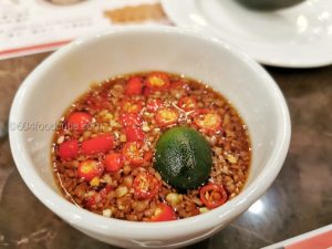 QianDao hotpot in Surrey QianDao Coconut Chicken special dipping sauce