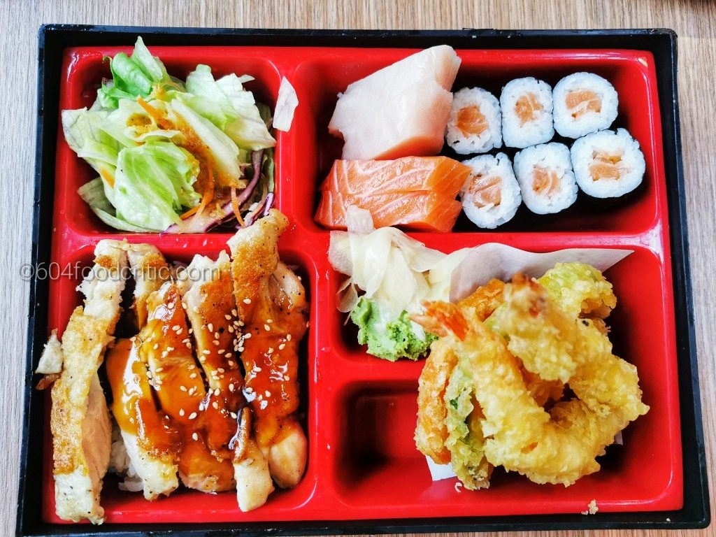 Sushi Bang Cantonese styled Japanese Restaurant Bento Box B with Chicken