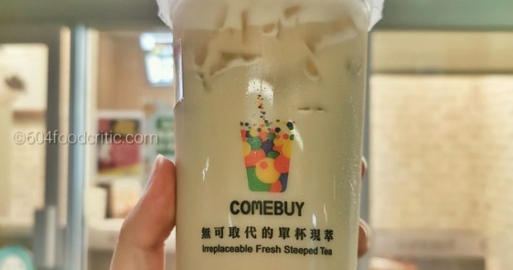 Comebuy Bubble Tea roasted oolong latte with pearls