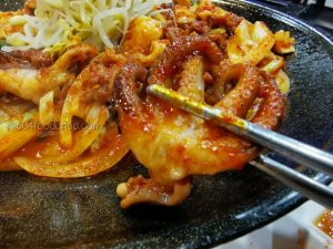 Oh Zzhu Sam Korean Restaurant M2 Spicy stir fried baby octopus & beef