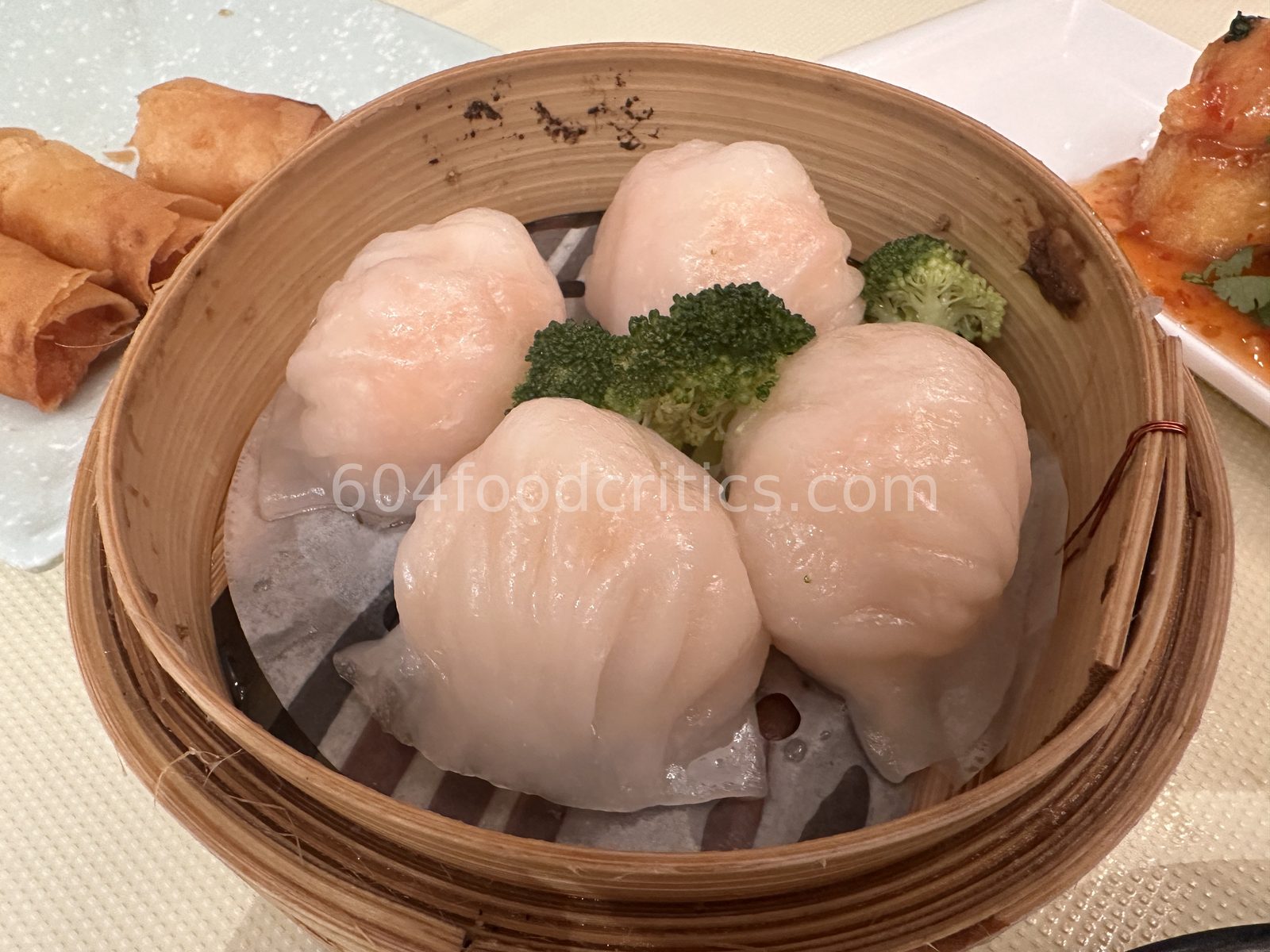 Shrimp dumplings at New Mandarin Seafood Restaurant