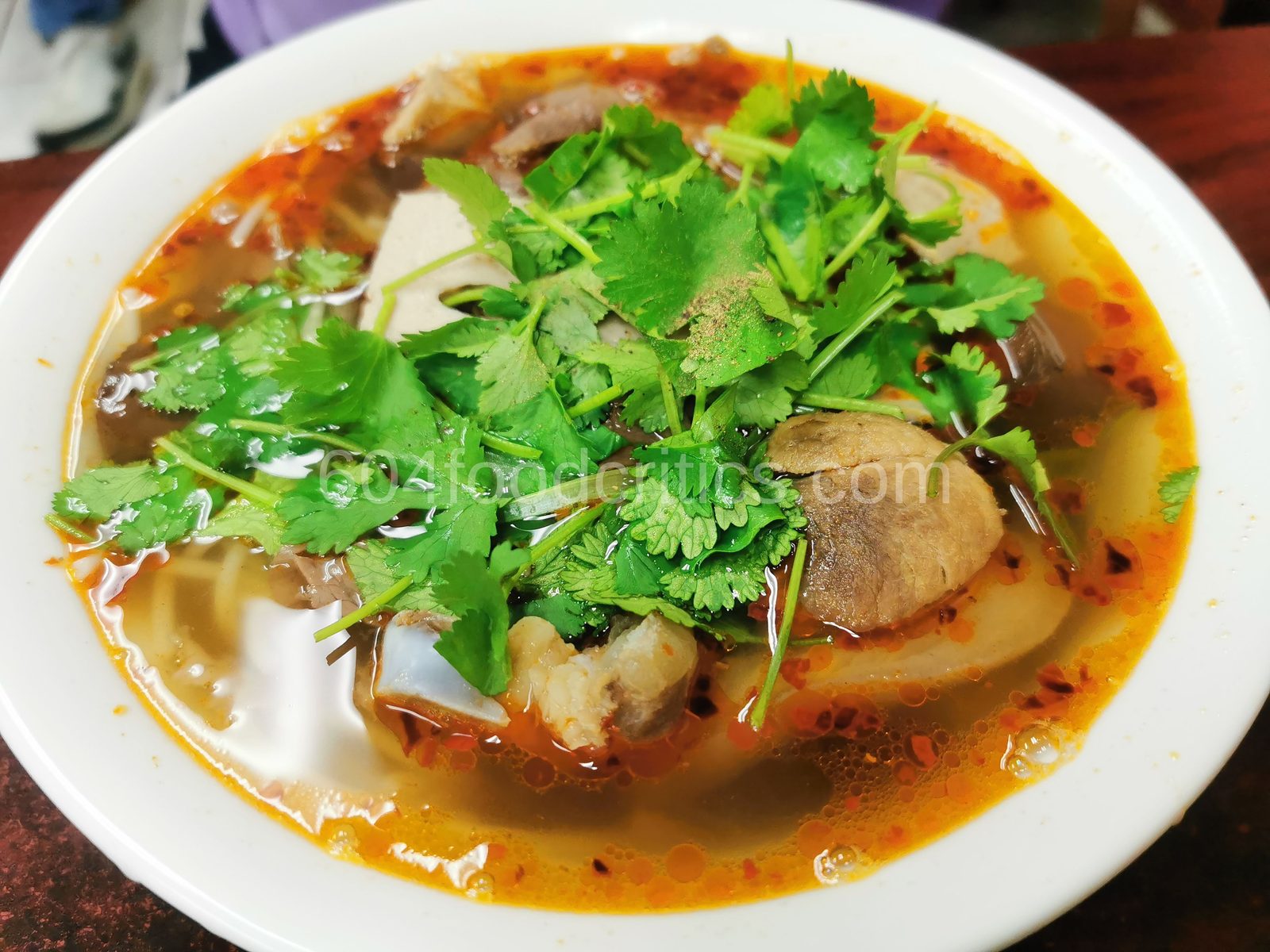 Pork-knuckle bún bò Huế at Cafe Xu Hue