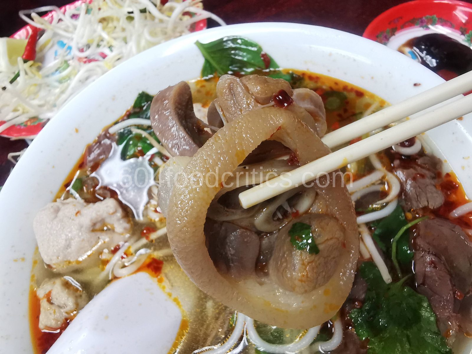 Pork knuckle from the bún bò Huế